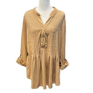 AVENUE plus size 18/20 ultra suede top